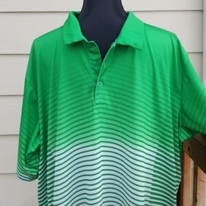ANTIGUA Striped Polo Golf Ombre Men's Shirt (XXL)